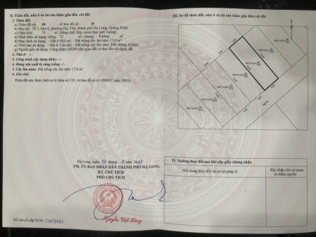 Bán đất phân lô 75m2 Yên Cư Đại Yên giáp dự án Hạ Long Xanh