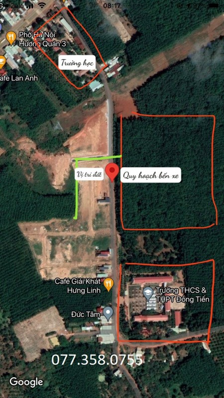 Cần bán lô đất 220m2, full thổ cư tạ khu dân cư Đồng Tiến, Bình Phước