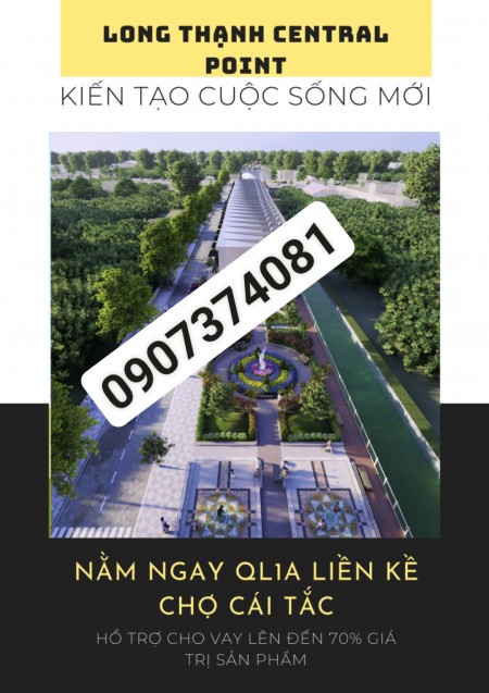 Bán đất nền Long Thạnh Centre Point, vay ngân hàng lên đến 70% giá trị sản phẩm