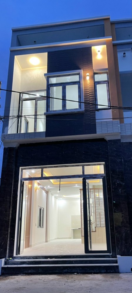 Nhà khu dân cư Tân Phong 1 trệt 1 lầu, dt 68m2 SHR Thổ cư đường ô tô