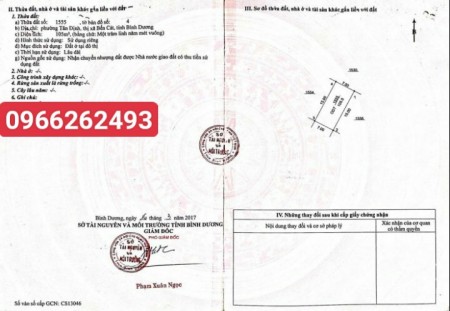 Cần bán lô đất Bến Cát để trả nợ, giá thoả thuận chính chủ