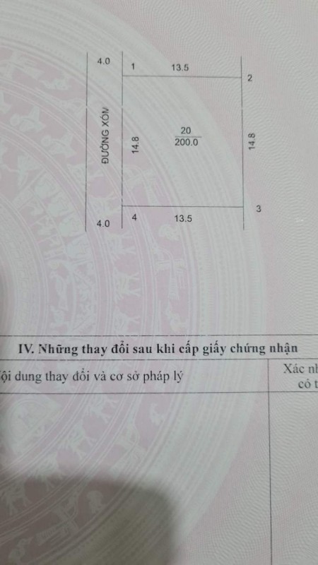 Lô đất đẹp, đầu tư phân lô quá chuẩn, gần KCN Phú Nghĩa, Chương Mỹ; 200m2 thổ cư cần bán gấp