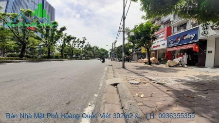 Chính chủ bán căn nhà mặt phố Hoàng Quốc Việt, Cầu Giấy, dt 302m2, 9,5 tầng, mặt tiền 8,5m, giá rẻ