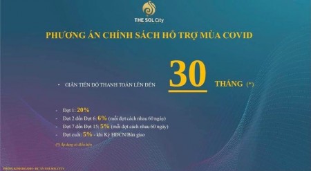 Đất sốt mùa covid - THE SOL CITY, chiếc khấu 2%, ngân hàng cho vay