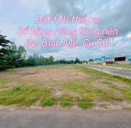 Đất Củ Chi rẻ sốc mùa dịch, sổ hồng riêng, full thổ cư, giá bán 1.45 tỷ