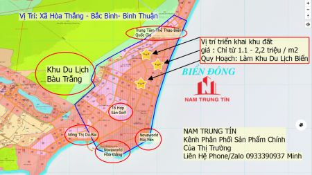 Bán 3000 m2 đất resort ven biển Hòa Thắng - bên cạnh Nova Mũi Yến.