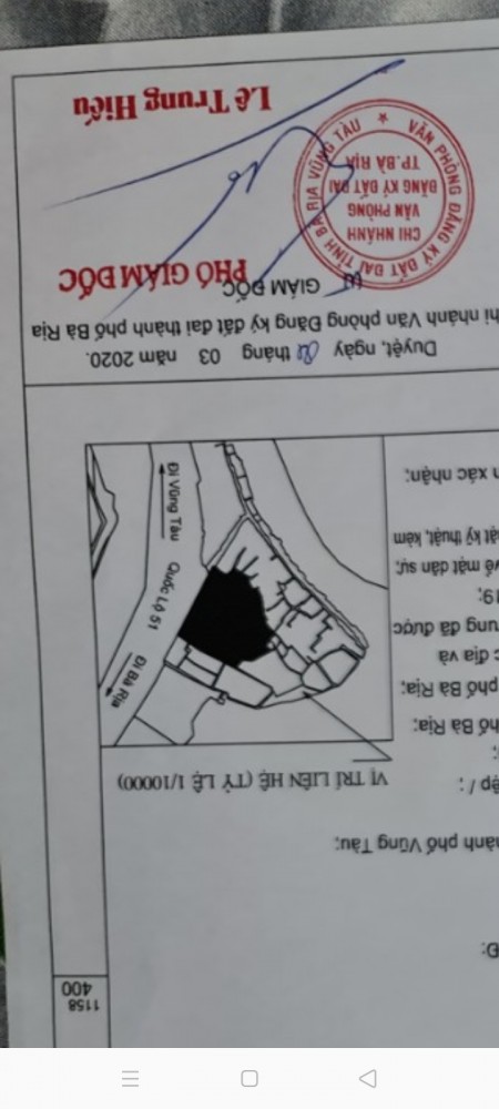 Mặt tiền trung tâm Bà Rịa Vũng Tàu, diện tích 42000m2, giá bán thương lượng, lh 0355593094