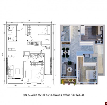 Căn hộ cao cấp sophia Center Phú Cường, giá bán 917 triệu