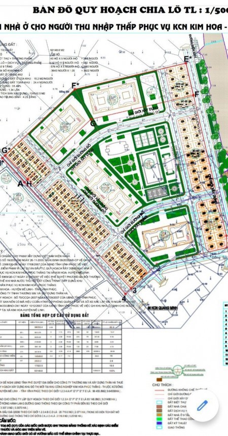 Bán lô đất dịch vụ KĐT Kim Hoa, DT 102.5m2, giá 18 tr/m2, tiện ích đầy đủ, LH 0944596256