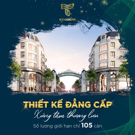 Bán shophouse trên mặt đường Hoàng Liên, mật độ xây dựng 47%