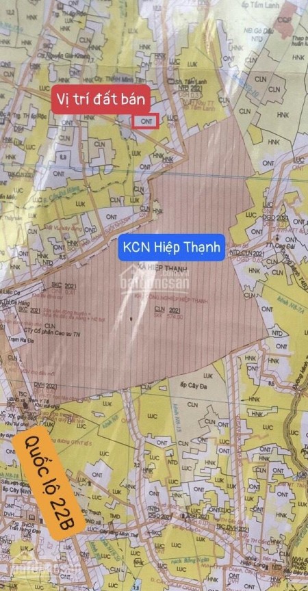 Đất thổ cư sát khu công nghiệp Hiệp Thạnh, giá chỉ 299 triệu bao sổ