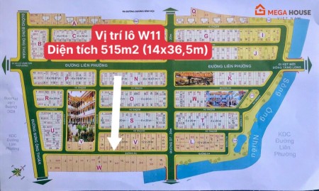Bán đất Biệt Thự diện tích 515m2 đường Liên Phường, Quận 9. Giá 21.5 tỷ