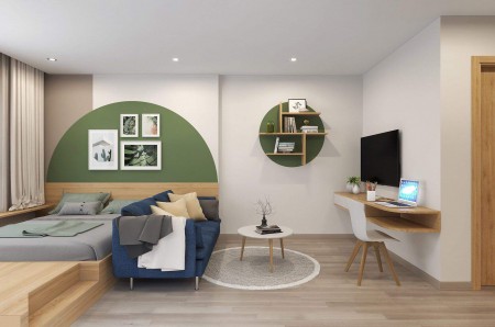 Cho thuê căn hộ Studio Vinhomes Ocean Park, giấ 4.5 triệu/tháng