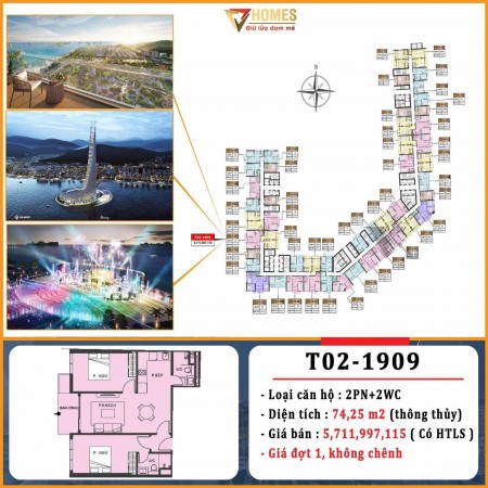 Sun Grand Marina Town cần bán căn hộ đẳng cấp thượng lưu, chính chủ