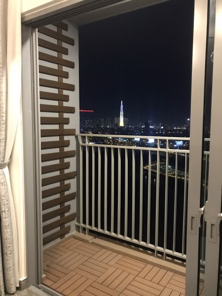 2PN nội thất cao cấp Palm Heights cho thuê T7/21, thiết kế hiện đại