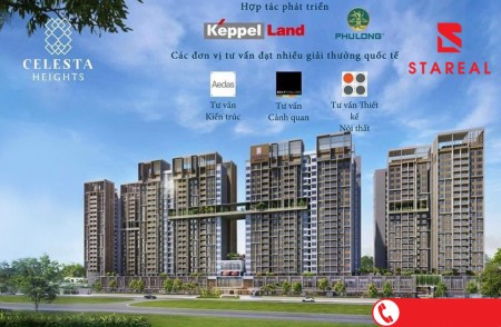 Căn hộ cao cấp Celesta Heights Nhà Bè, giá bán 55 triệu/m2 tiện ích nội khu đẳng cấp