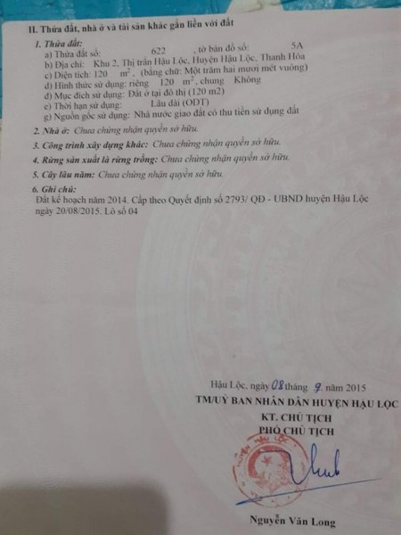 Đất đẹp thị trấn Hậu Lộc, khu dân cư đông đúc liên hệ ngay 0385217777