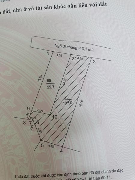 Bán đất khu đô thị Kim Chung, Hoài Đức dt 56m2 giá bán 2.1 tỷ