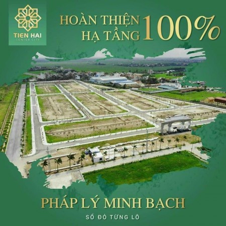 Đất nền sổ đỏ dự án Tiền Hải Center City - Thái Bình, pháp lý sở hữu lâu dài giá tốt đầu tư