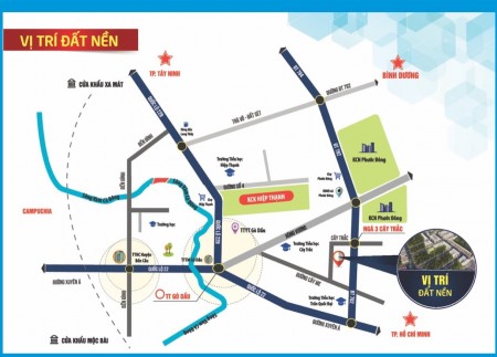 Vị Trí Đẹp - Dân Cư Đông - KCN Phước Đông - Gò Dầu Tây Ninh