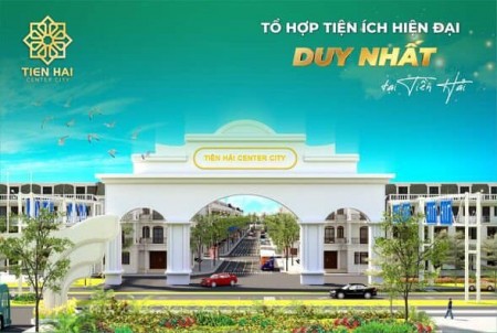 Bán lô đất nền xuất ngoại giao giá siêu tốt tại Tiền Hải Center City - Khu Đô Thị Trái Diêm 3