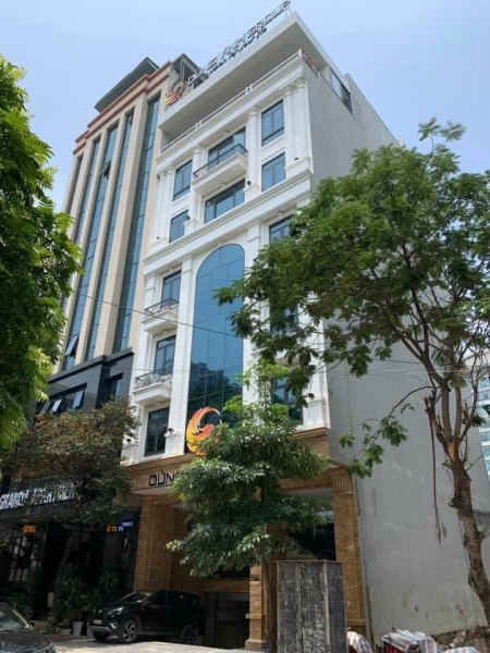 Tòa nhà văn phòng 8T Trần Thái Tông , dòng tiền khủng, 160m2 - MT 10m- Giá 60 tỷ