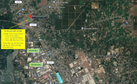 Bán lô đất hẻm đối diện UBX Phước Thái, Long Thành, Đồng Nai, chính chủ bán
