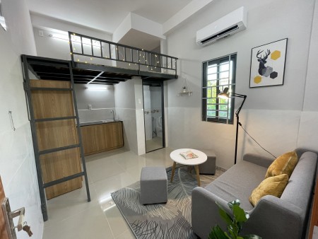 Phòng có gác mới tinh, máy lạnh Quang Trung P11 GV - giá sinh viên