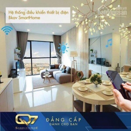 Q7 Sài Gòn Riverside, 2PN, 2.3 tỷ/căn, view sông, liên hệ chính chủ 0938247393