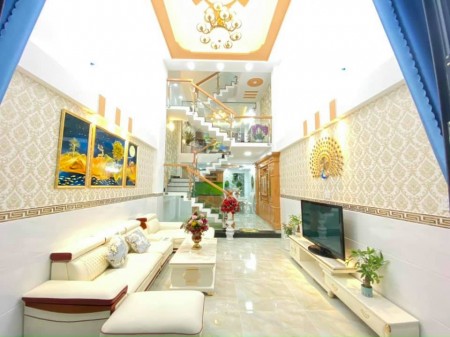 Bán nhà nguyên căn mới đẹp 65m2, đúc 5 tầng, giá 6.5 tỷ, Phạm Văn Chiêu, Gò Vấp