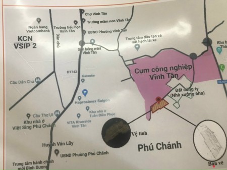 Bán đất tại phường Vĩnh Tân,Tân Uyên, Bình Dương, giá bán 960 triệu, lhcc