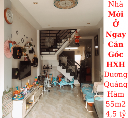 Bán nhà Mới Căn Góc! HXH Dương Quảng Hàm, P.5, GV dt 55m2 giá 4,5 tỷ TL