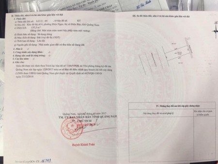Lô đất đường 10.5m, còn mới, thông FPT, giá bán 17.8 triệu/m2, đường bên lề mỗi bên 6m