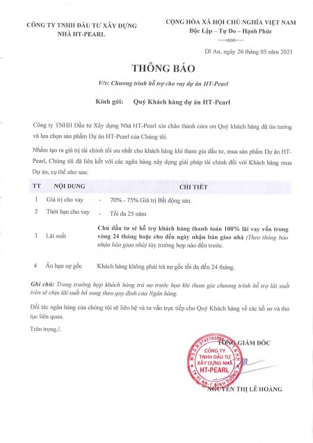 Bán căn hộ dự án Hưng Thịnh Peảl, ngay cửa ngõ Thủ Đức, giá từ 33 triệu/m2