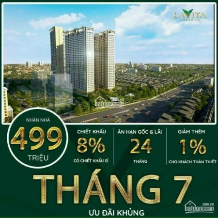Ưu đãi khủng tháng 7, chiết khấu 9% khi mua căn hộ Lavita Thuận An.