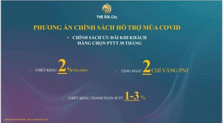 Trợ giá mùa covid mua đất nền tại The Sol City, khu dân cư hiện hữu, an ninh