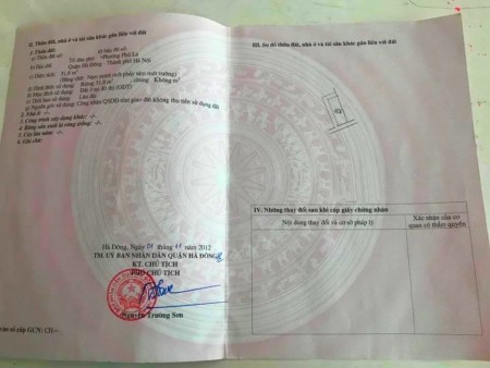 Chủ bán gấp đất làng Văn Phú Hà Đông, giá 2.6 tỷ, có 52m2 diện tích đất