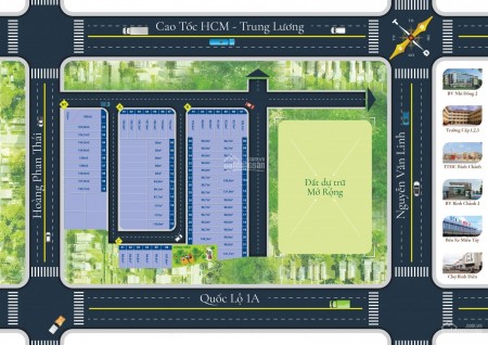 Tưng bừng mở bán đất nền dự án Bình Chánh New center. Cơ hội đầu tư F0 từ chủ đầu tư