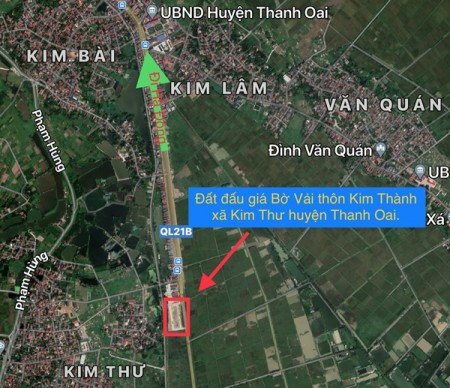 Bán đất đấu giá Thanh Oai tương lai mặt Quốc Lộc 21B, đầu tư cực tốt