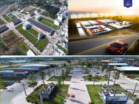 Bán đất dự án thạnh phú center 100% thổ cư, sổ hồng riêng, giá 12 triệu/m2