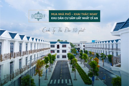 Chỉ cần thanh toán 460 triệu sở hữu ngay căn nhà phố Cite Damour nhà mới xây sổ hồng trao tay