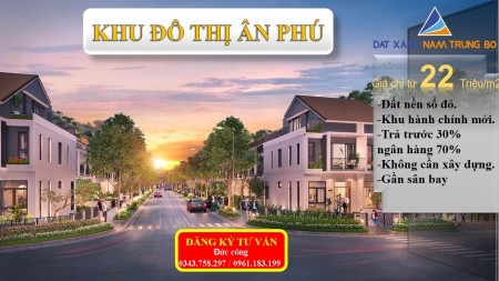 Đất nền Khu đô thị Ân Phú, Buôn Ma Thuột đáng chú ý nhất 2021 pháp lý vững vàng