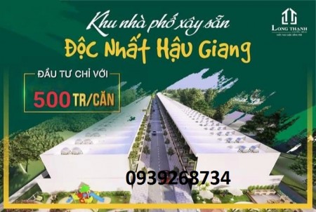 Bán nhà liền kề kết cấu gồm 1 trệt 1 lầu mặt tiền quốc lộ 1A, lh 0939268734
