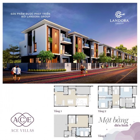 Bán Biệt thự song lập ACE Villas cao cấp, sổ hồng lâu dài, pháp lý dự án đầy đủ