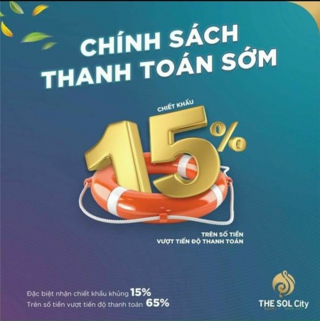 Mở bán nền,nhà phố dự án The Sol City-Long An, ngân hàng hỗ trợ 65%