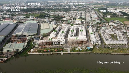 Bán nhà phố đẹp 175m2 giá 3,3 tỷ đường Nguyễn Văn Tuôi, TT Bến Lức, Long An