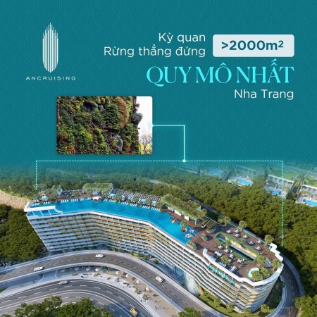 Căn hộ nghĩ dưỡng cao cấp Ancruising Nha Trang, sở hữu lâu dài sổ sẵn tiện ích đầy đủ