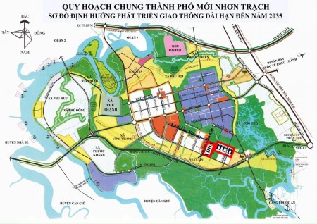 Bán lô đất mặt tiền 53m trục chính dự án HUD tại xã Long Thọ huyện Nhơn Trạch tỉnh Đồng Nai