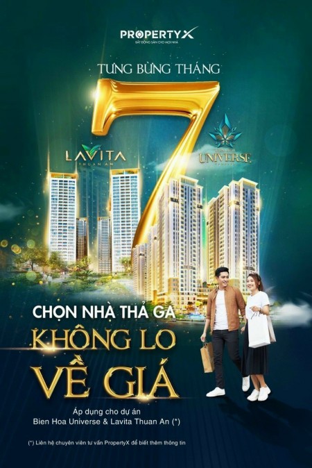 Giảm giá mùa dịch trừ thẳng vào giá bán 500tr căn 1PN, 700tr căn 2PN khi mua Lavita Thuận An