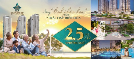 Đầu tư căn hộ Biên Hòa Universe complex, nhận ngay tiền mặt 700 triệu, giá 2 tỷ
